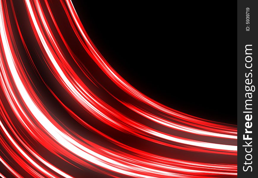 Red Flowing Abstract Background