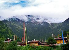 Tibetan Village Royalty Free Stock Image Tibetan Village Royalty Free Stock Image