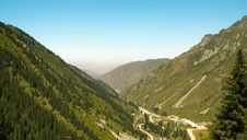 Mountains View Near Big Almaty Lake Stock Images