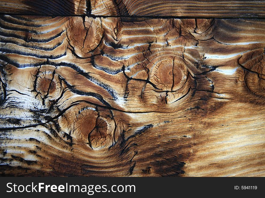 Close view of a wooden background