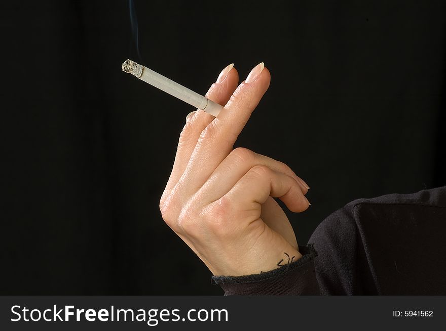 Woman s hand with cigarette 5