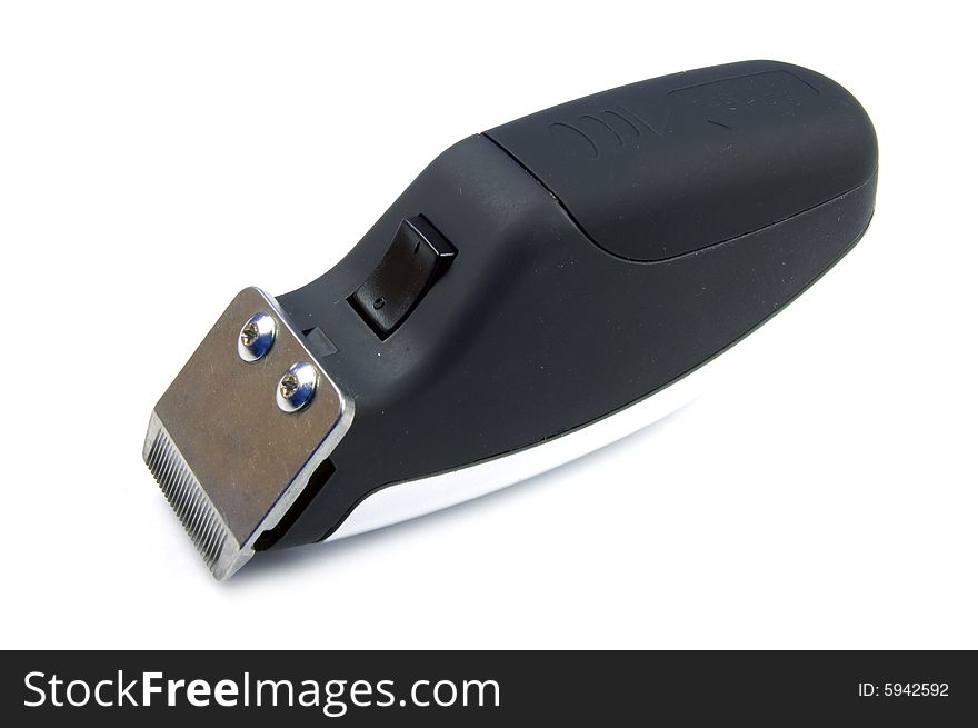 A photograph of a hair trimmer against a white background