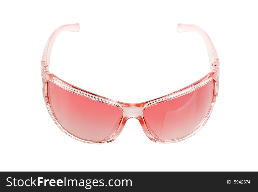 Pink isolated sunglasses