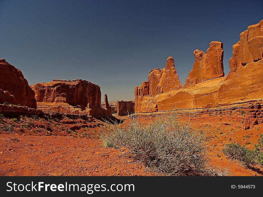 Park Avenue Viewpoint at Arches National Park, Utah