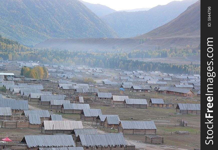 Village Of Log Cabins