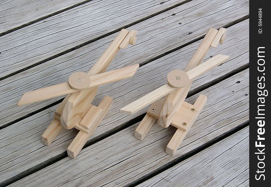 Wooden Toy Helicopters
