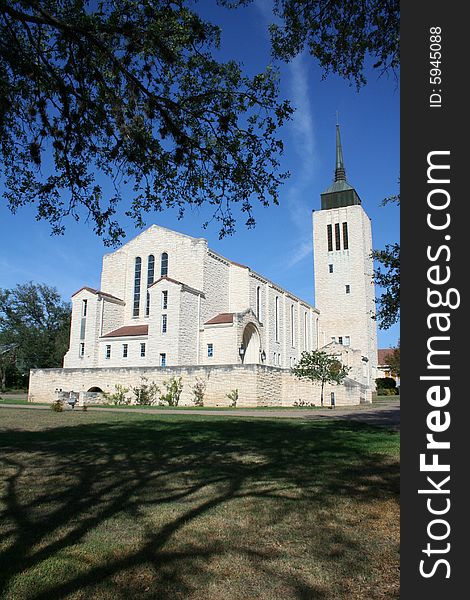 An old landmark Church on a sunny summer day. An old landmark Church on a sunny summer day