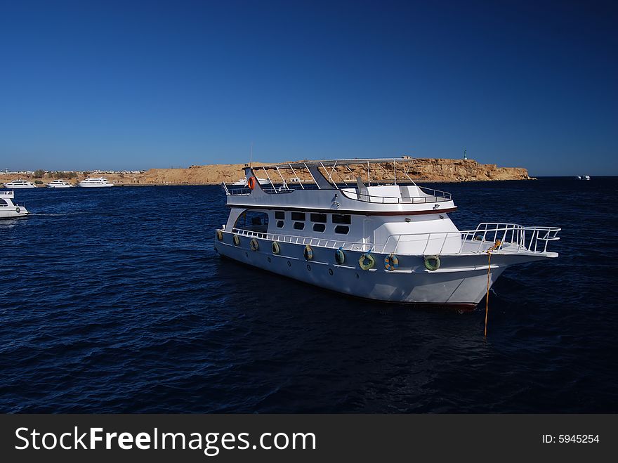 Yachts in port in Sharm-el-Sheikh