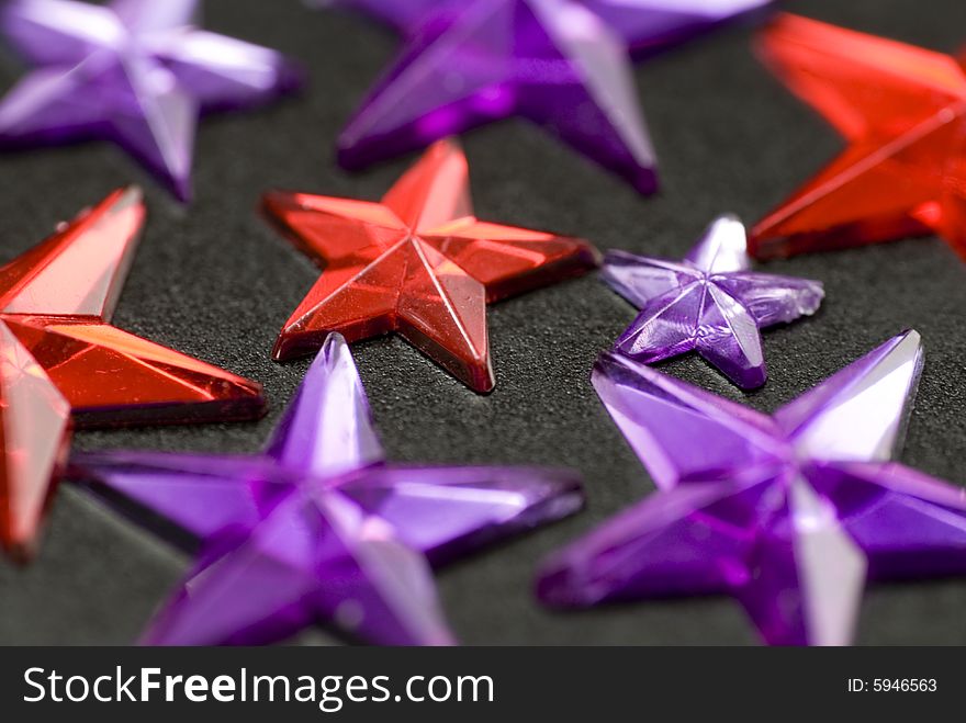 Purple and red christmas star background. Purple and red christmas star background