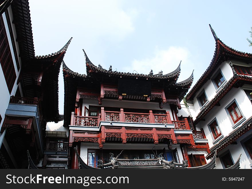 Traditional and beautiful the old architecture of China