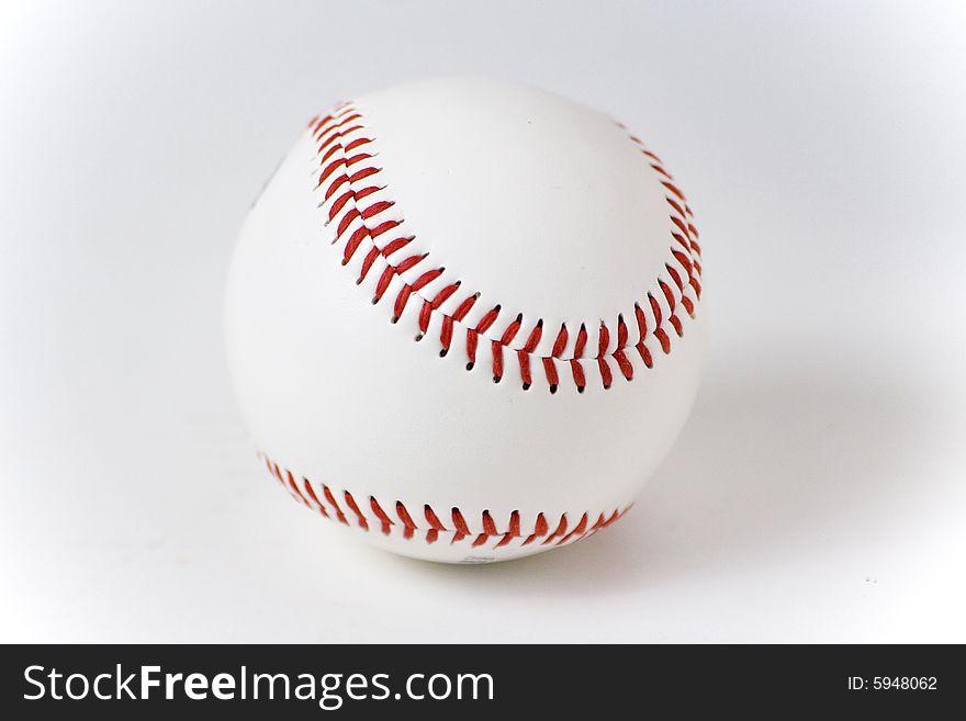 Ball Baseball American National League isolated over white