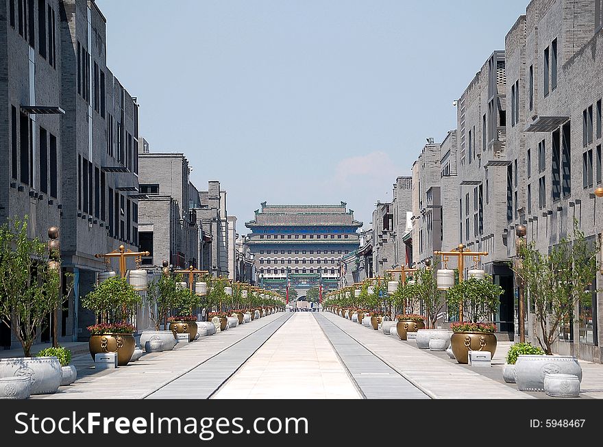 The redevelopment of Qianmen street, a road known for its historical heritage, have been completed. Qianmen, or Heaven Gate in Chinese, located directly south to the Tian'anmen Square, and is considered the most important gate of Beijing's old city wall. The Qianmen Street is a historical royal street south of the gate, and for one time was Beijing's most prosperous shopping district. It has seen some decline in recent years, but even in its most gloomy time there were still scores of shops running business on the Street at the same locations that could date back to the 1900-1920 era. Besides the old shops, tens of thousands of Beijingers also resides by the street and call it home.