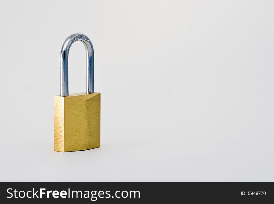 Lock isolated on a white background