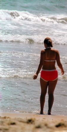 Young Woman Beach Royalty Free Stock Images Young Woman Beach Royalty Free Stock Images