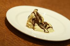 Bread Pudding With Chocolate Stock Image Bread Pudding With Chocolate Stock Image