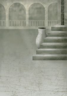 Abstract Courtyard Illustration Stock Photo Abstract Courtyard Illustration Stock Photo