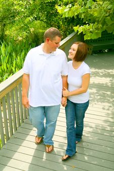Young Couple Walking Stock Image Young Couple Walking Stock Image
