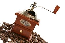Old-fashioned Coffee Grinder Royalty Free Stock Image Old-fashioned Coffee Grinder Royalty Free Stock Image