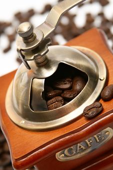 Old-fashioned Coffee Grinder Royalty Free Stock Image Old-fashioned Coffee Grinder Royalty Free Stock Image