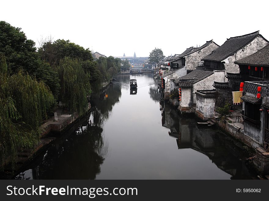 The town is beautiful, in Zhejiang province, China. This place is old,with his great history. The town is beautiful, in Zhejiang province, China. This place is old,with his great history.
