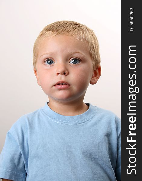 Beuatiful Blond toddler with big blue eyes. Beuatiful Blond toddler with big blue eyes