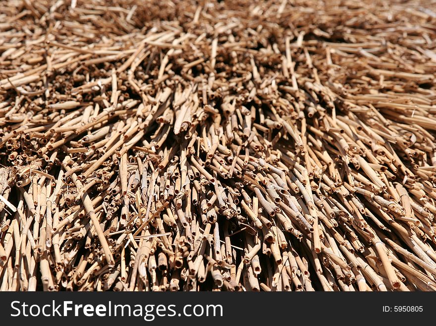 Straw thatch detail, can use as background