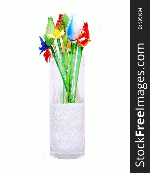 Long Stem Crystal Flowers