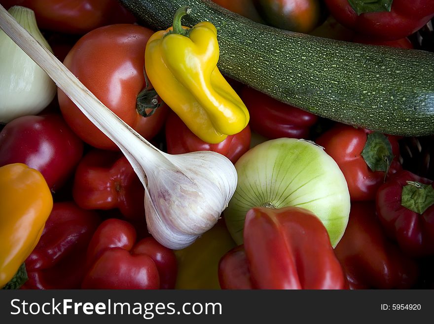 Variety of colorful, fresh vegetables. Variety of colorful, fresh vegetables