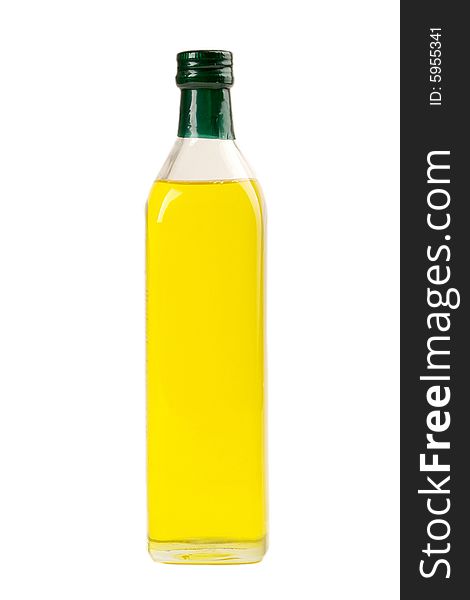 Glass bottle filled with cedar oil
