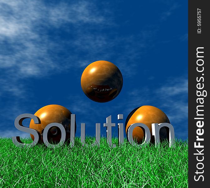 3D Logo and Symbol Business, Solution. 3D Logo and Symbol Business, Solution