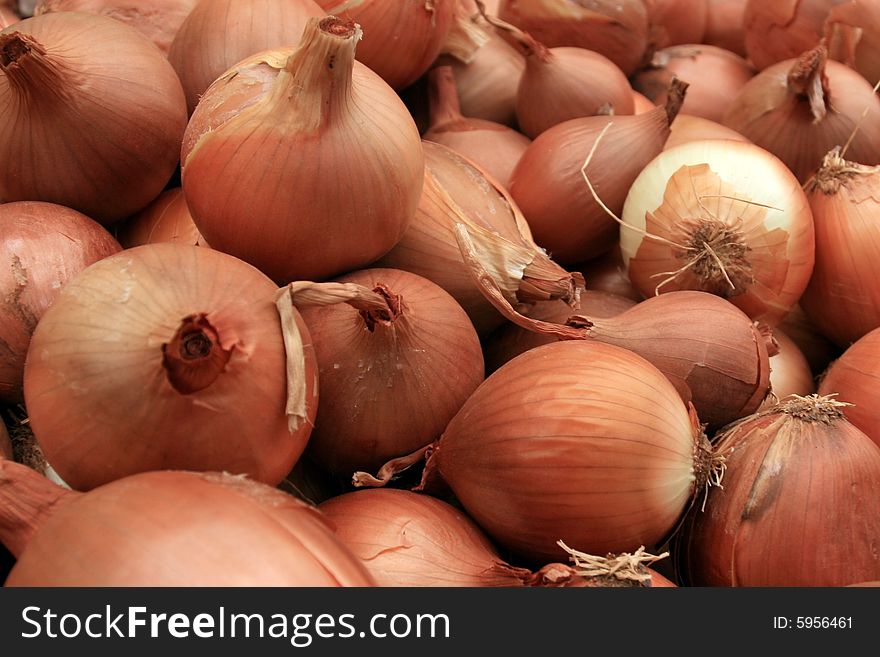 Pile of Onions for Sale