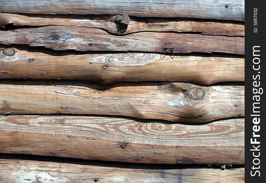 Old Brown Pine Horizontal Battens Close Up. Old Brown Pine Horizontal Battens Close Up