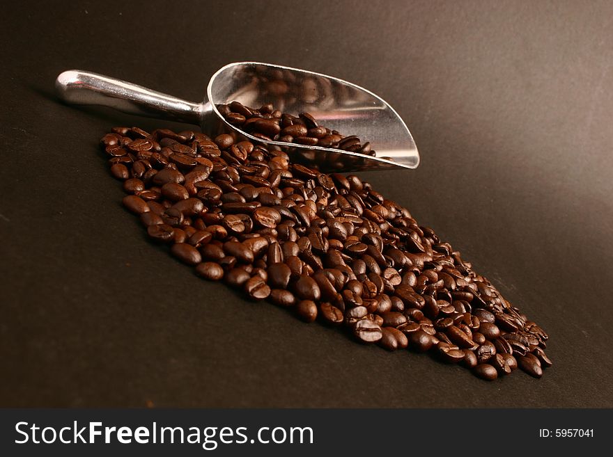 Coffee Beans And Scoop