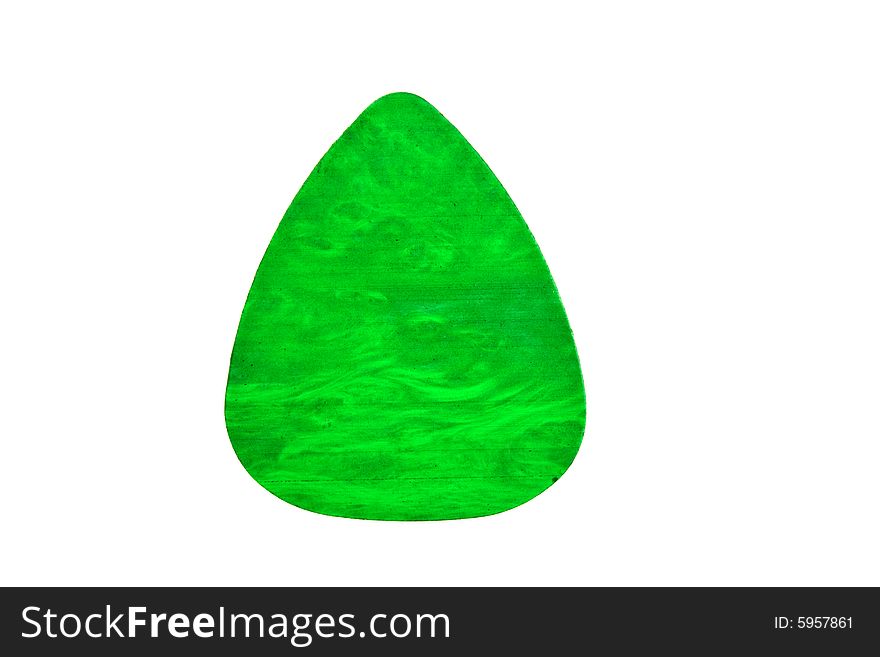 Green mediator isolated on white background
