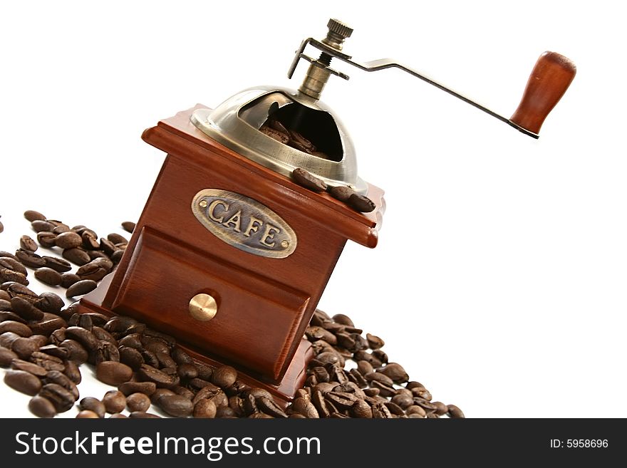 Old-fashioned coffee grinder