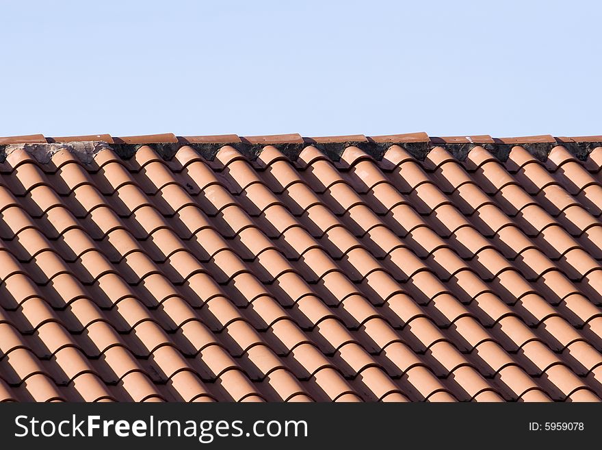 Tile Roof And Blue Sky