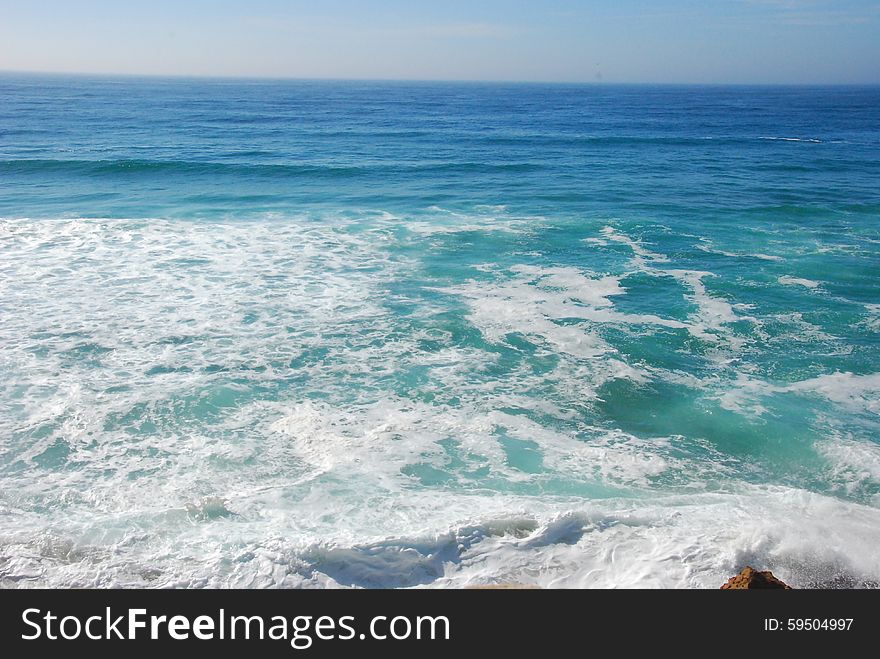 Beautiful Ocean Sea In Portugal