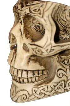 Skull With Ornaments Stock Photography