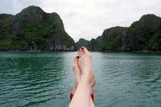 On Vacation In Ha Long Bay, Vietnam Stock Images On Vacation In Ha Long Bay, Vietnam Stock Images