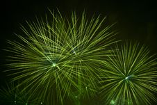 Green Firework Stars Stock Photography Green Firework Stars Stock Photography