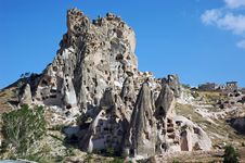 Volcanic City In Goreme Turkey Royalty Free Stock Images Volcanic City In Goreme Turkey Royalty Free Stock Images