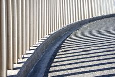 Curved Abstract Of An Urban Walkway Royalty Free Stock Photography Curved Abstract Of An Urban Walkway Royalty Free Stock Photography