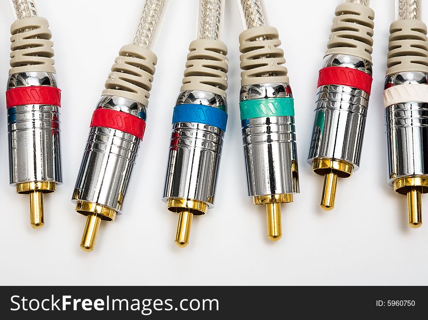 Component video and audio cable