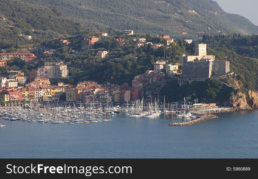 Landscape of Lerici - Liguria, Italy