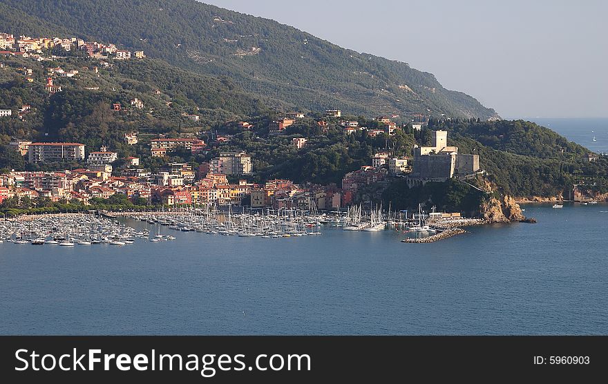 Landscape of Lerici - Liguria, Italy