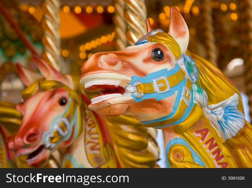 Traditional Carousel / Merry Go Round horse heads. Traditional Carousel / Merry Go Round horse heads