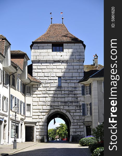 Historic city of solothurn; switzerland. Historic city of solothurn; switzerland
