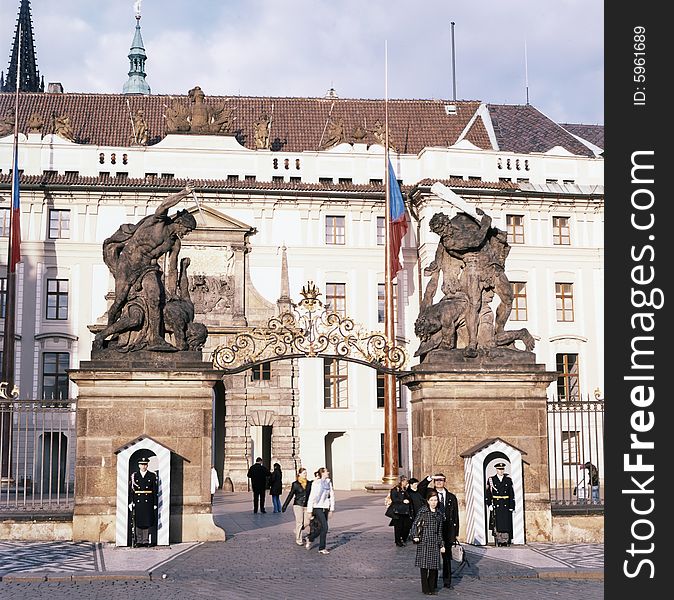 Palace in the old Town of Praha. Palace in the old Town of Praha