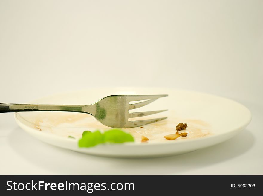 Delicious meal damage fork.
Idea for restaurant