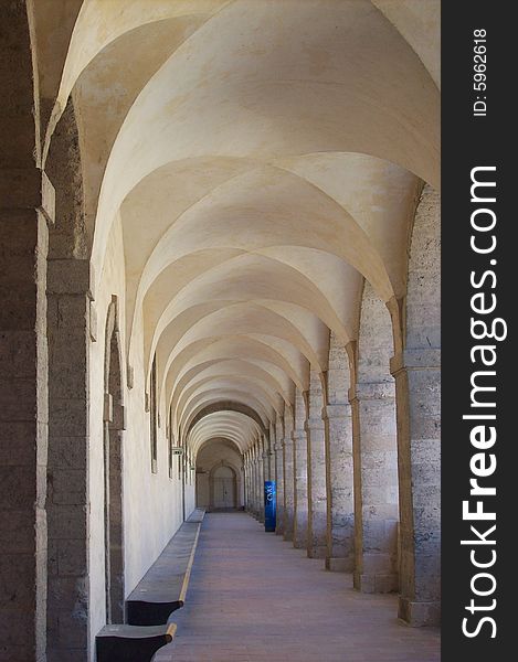 Cloister of covent in Marseille, south of France